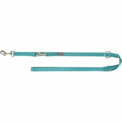 Laisse réglable pour chien Trixie Premium Bleu clair L/XL