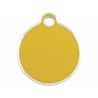 Plaque d'identification Imarc Circle Jaune Doré