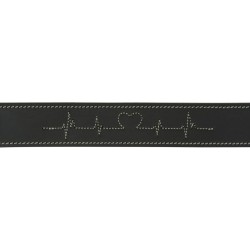 Collier pour Chien Trixie Heartbeat Noir L/XL 55-65 cm