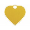Plaque d'identification pour collier Imarc Doré Coeur Aluminium