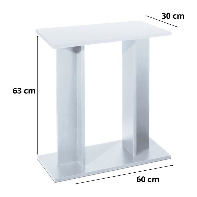 Aqua Tableau - Aqua - Tableau 60 - Blanc - Montage facile - Design moderne