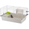 Cage - FERPLASTE - CAVIE 80X1 - 77 x 48 x 42 cm - Gris clair