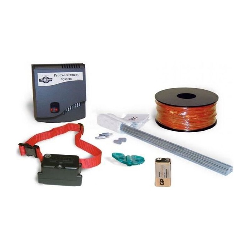 PetSafe - Systeme de Clôture Anti-Fugue pour Chien avec 150 metres de fil - 5 niveaux réglables de stimulation statique