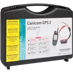 Ensemble complet traceur GPS - NUM'AXES - CANICOM GPS 2 - Noir / Orange