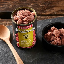 Alimentation humide Fleischeslust Pure 800 gr Chèvre