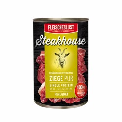 Alimentation humide Fleischeslust Pure 800 gr Chèvre