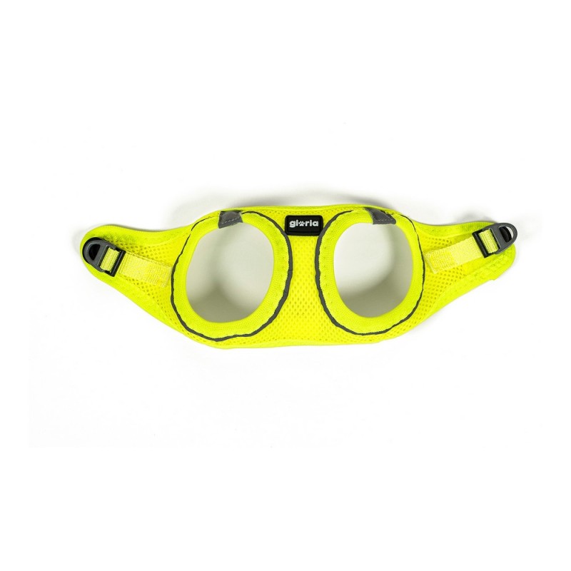 Harnais pour Chien Gloria Air Mesh Trek Star Réglable Taille L Jaune (33,4-35 cm)