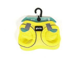 Harnais pour Chien Gloria Air Mesh Trek Star Réglable Taille L Jaune (33,4-35 cm)