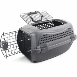 Cage de Transport MPETS ECO GIRO M Chat Gris foncé Plastique