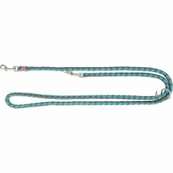 Laisse réglable pour chien Trixie Graphite Bleu clair S/M 2 m