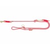 Laisse réglable pour chien Trixie Soft Rope Rouge Crème XS S XS/S