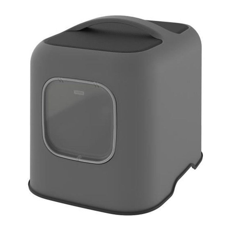 ROTHO - Maison toilette pour chat 57 x 39 x 40 cm - Bac a litiere - Anthracite