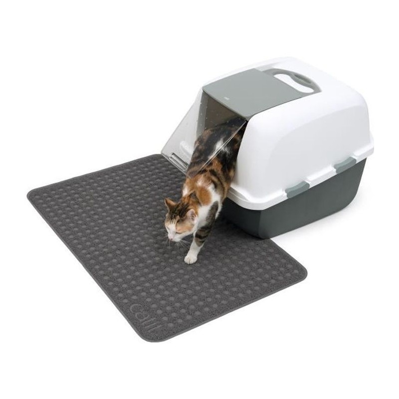 CAT IT Tapis pour bac a litiere - Grand format - 90 x 60 cm (35,5 x 23,5 po) - Pour chat