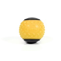 Boule pour animaux de compagnie Gloria PLAY AND RUN Jaune TPR M 6,35 cm 2 Unités