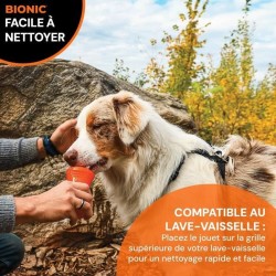 Jouet pour chien Bionic Urban stick Orange 12 cm M Os