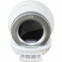 Bac à litière pour chats Blanc Gris