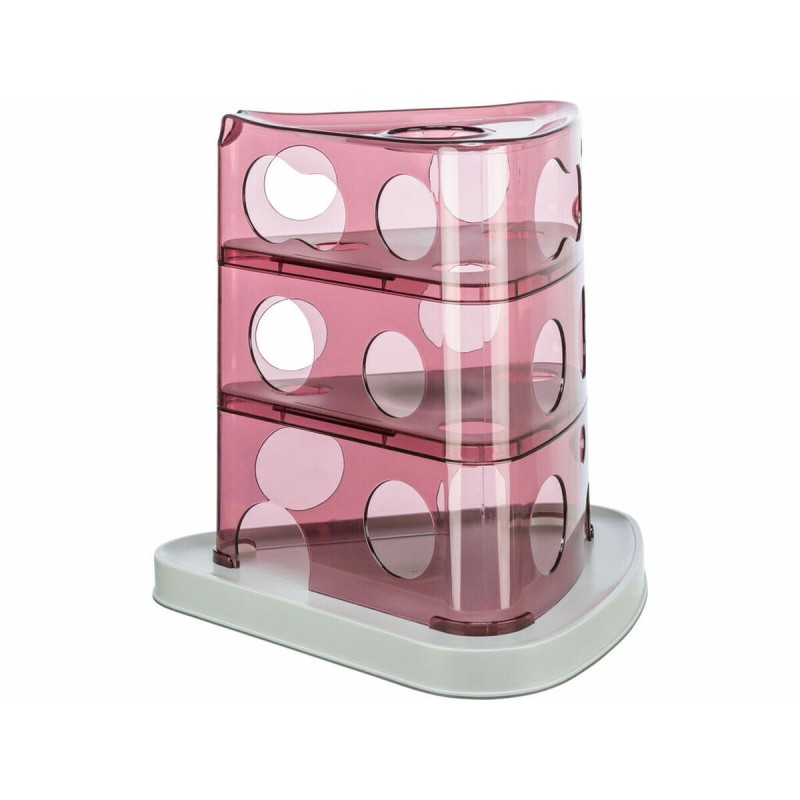 Jouet pour chats Trixie Cheese Tower Blanc Rose Caoutchouc Plastique 32 x 32 x 32 cm