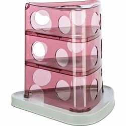 Jouet pour chats Trixie Cheese Tower Blanc Rose Caoutchouc Plastique 32 x 32 x 32 cm