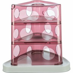 Jouet pour chats Trixie Cheese Tower Blanc Rose Caoutchouc Plastique 32 x 32 x 32 cm