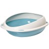 Bac a litiere - AIMÉ - Oval avec rebord amovible - Pour Chat - 45 x 36 x 15,5 cm