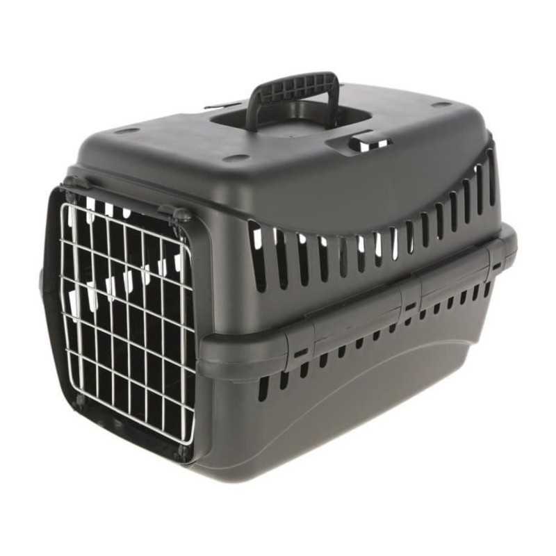 Box de transport - KERBL - Expedion eco - 45 x 30 x 30 cm - Noir - Pour chien et chat