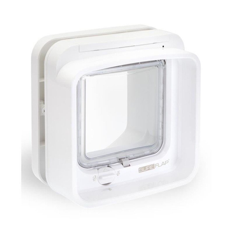 SUREFLAP DualScan Chatiere a puce électronique blanc