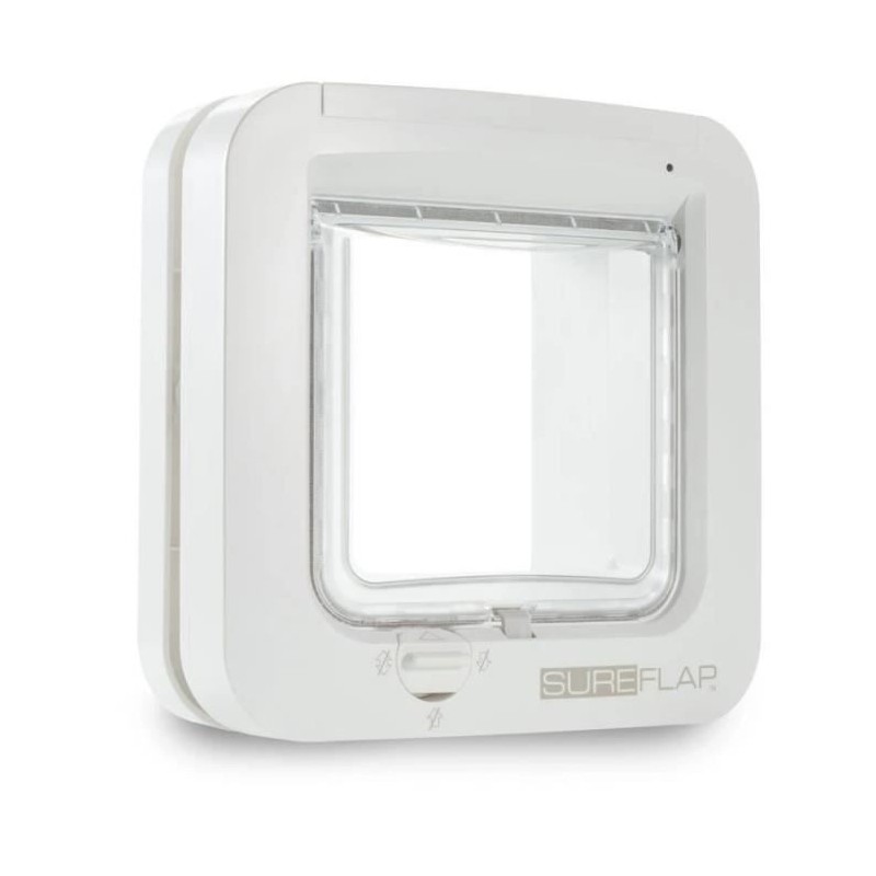 SUREFLAP Chatiere a puce électronique - Blanc - 142 mm x 120 mm (Mémorisation d'un maximum de 32 puces)
