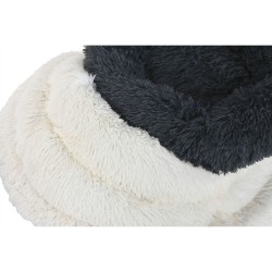 Lit pour animal domestique Home ESPRIT Blanc Gris foncé 73 X 64 X 16 CM 2 Unités