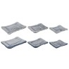 Lit pour animal domestique Home ESPRIT Bleu Gris Gris clair 85 X 70 X 8 CM 2 Unités