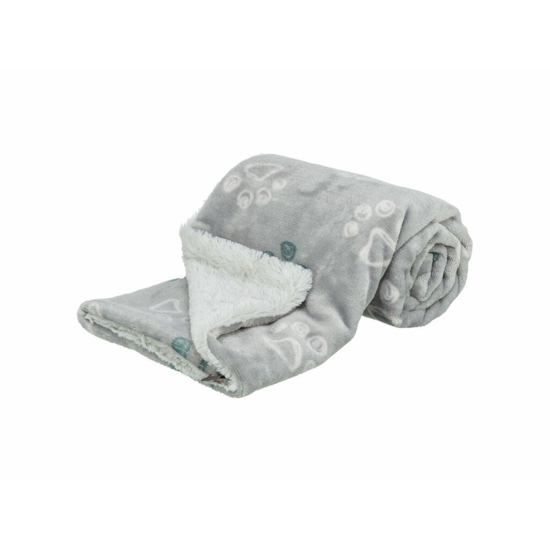 Couverture pour animaux de compagnie Trixie Jimmy Soft Gris clair Polyester Tissu Peluche 150 × 100 CM
