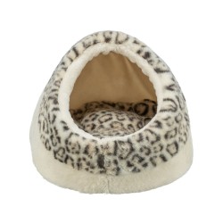 Grotte pour chat Trixie Leo Crème Polyester Tissu Peluche 35 x 26 x 41 cm