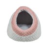 Grotte pour chat Trixie Kaline Mio Gris Rose foncé Polyester Tissu Peluche 35 x 26 x 41 cm