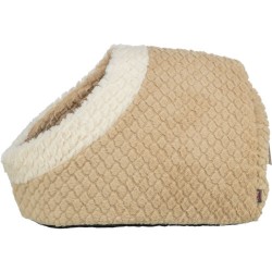 Grotte pour chat Trixie Kaline Mio Marron Crème Polyester Tissu Peluche 35 x 26 x 41 cm