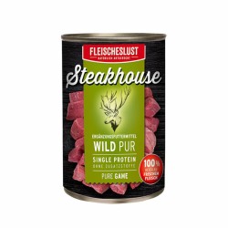 Alimentation humide Fleischeslust Pure 800 gr Cerf