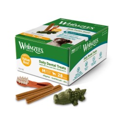 Alimentation humide Whimzees Daily Dental Treats 28 Unités