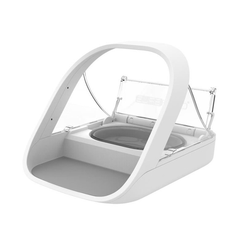 SUREFEED Distributeur de nourriture a puce électronique blanc pour chat et chien - pour croquettes ou alimentation humide