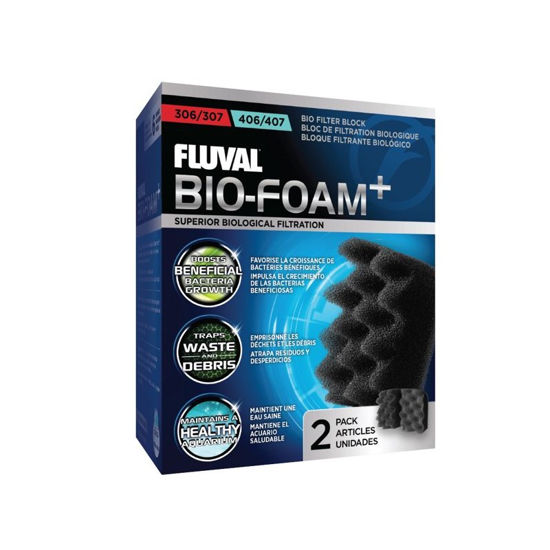 Bloc de mousses bio FLUVAL pour aquarium - 306 406 - Filtration bio et mécanique