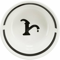 Mangeoire pour chiens Trixie Blanc Noir Ø 13 cm 250 ml