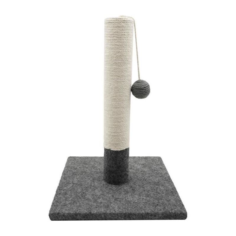 Poteau griffoir - TYROL - 404113 - Simple - Gris et blanc - 42cm