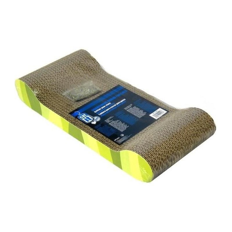 Griffoir carton ondulé 49x22x75 cm zebre vert