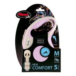 Laisse pour Chien Flexi NEW COMFORT Rose Taille S