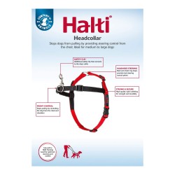 Harnais pour Chien Company of Animals Halti Noir/Rouge Taille L (80-120 cm)