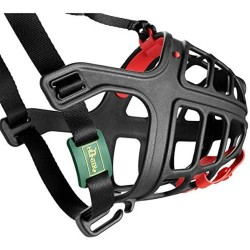 Muselière Hunter Albury Noir Taille 2 (54 cm) (26 cm) (6,5 cm)